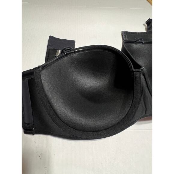 Torrid Curve Women Push Up Lace T-Shirt Bra Convertible Strapless Black Size 48B - Picture 8 of 10